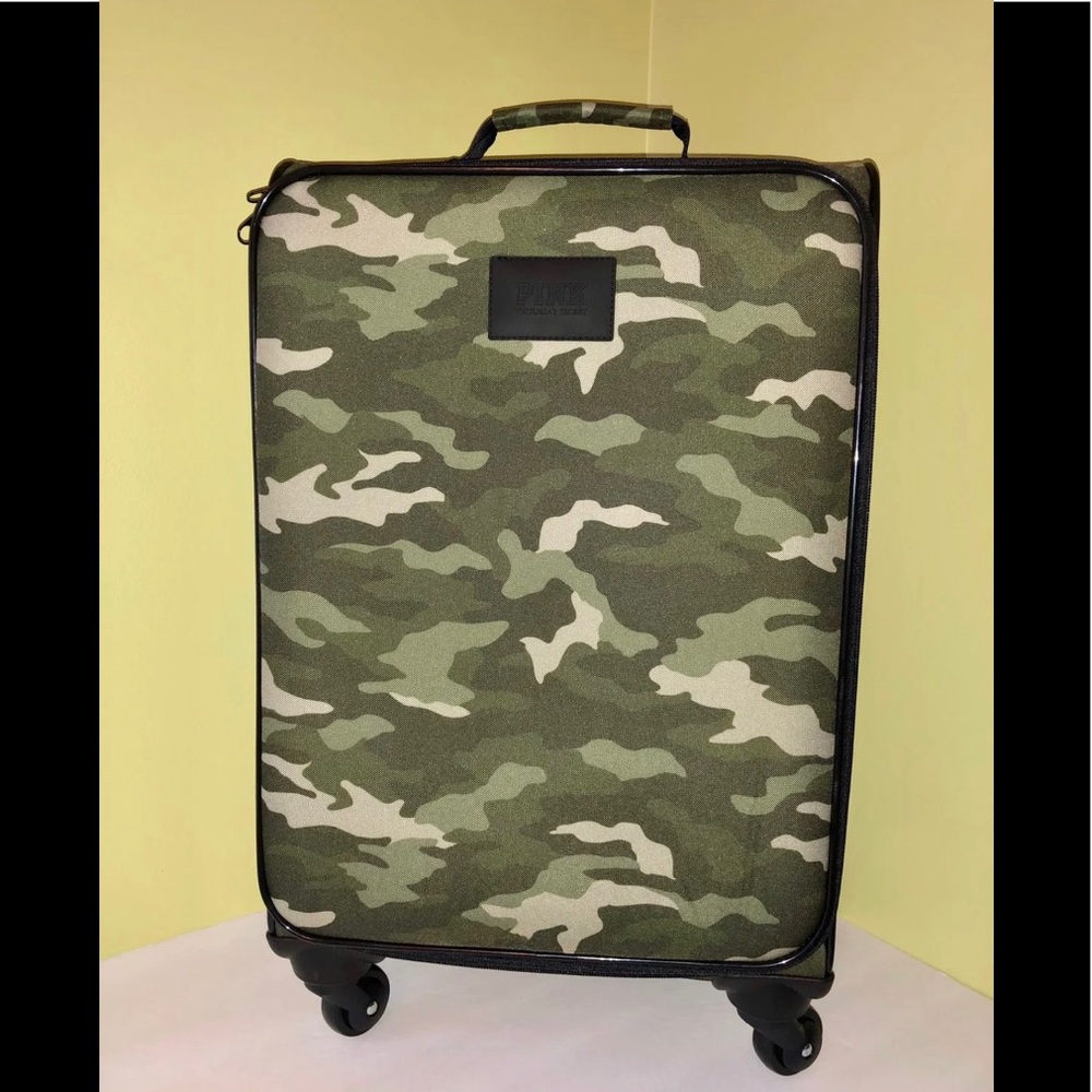 Victoria’s Secret Pink Camo Wheelie Luggage